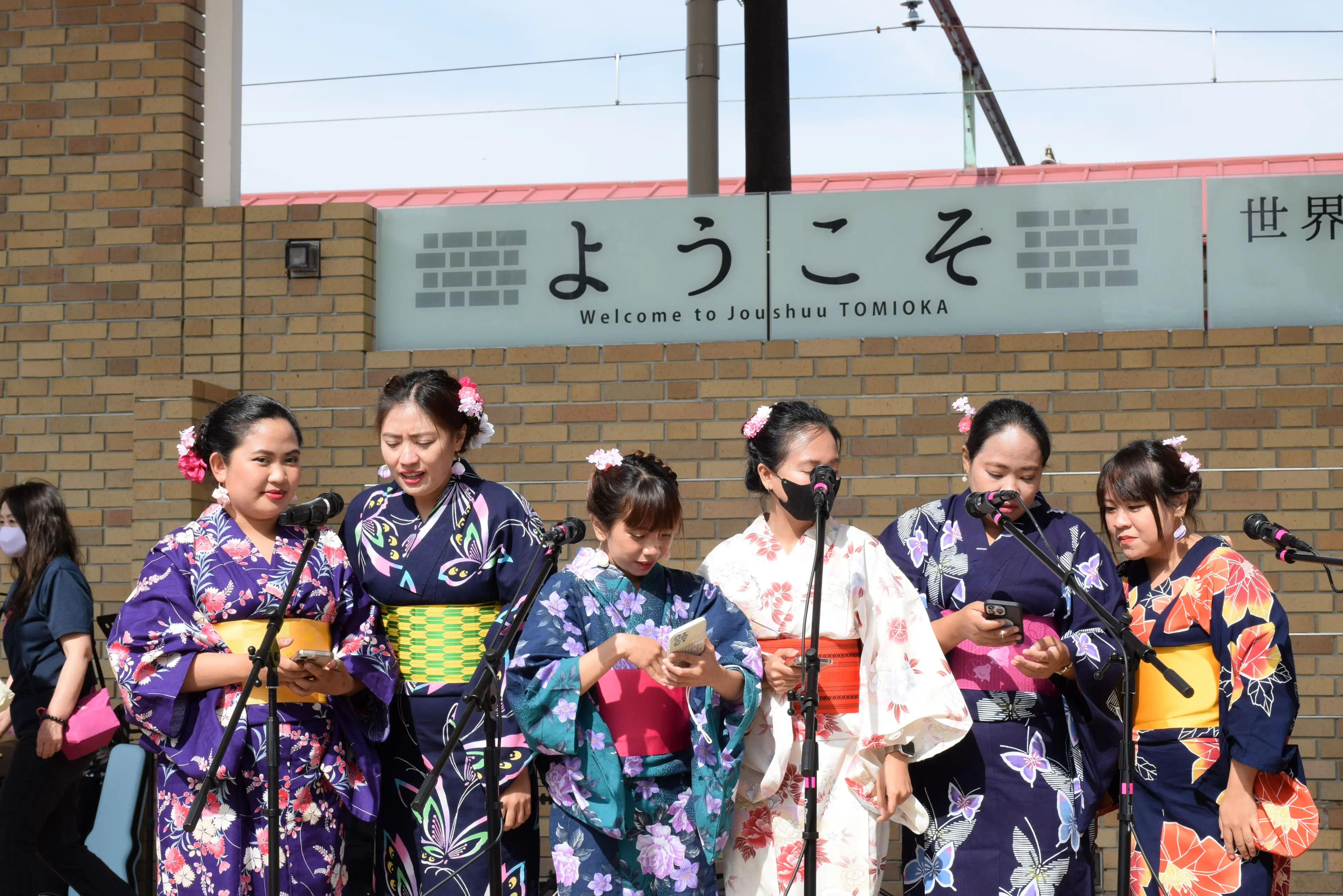 浴衣を着ての写真撮影会